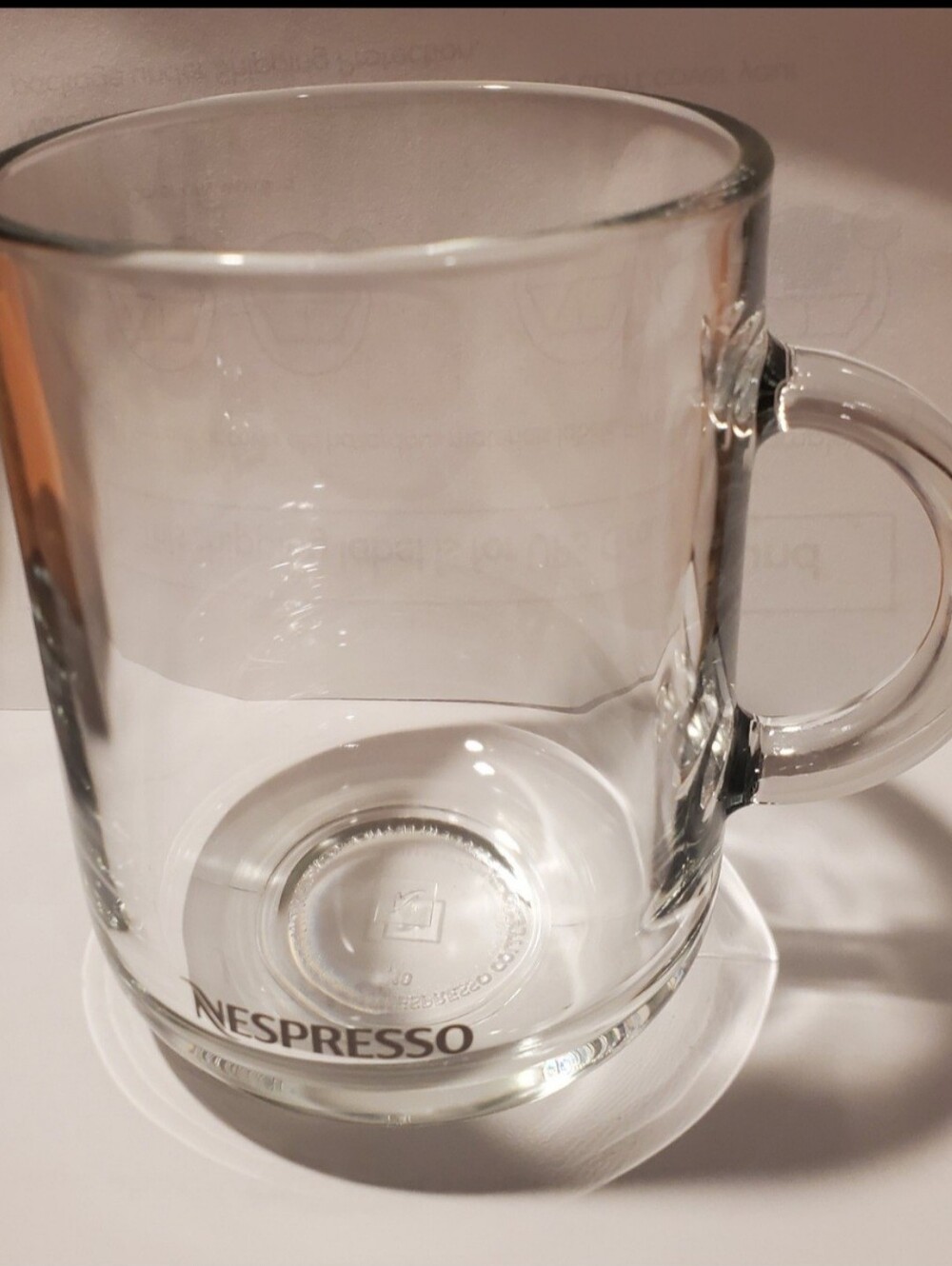Nespresso Vertuo 13.2oz Clear Tempered Glass Coffee Mug